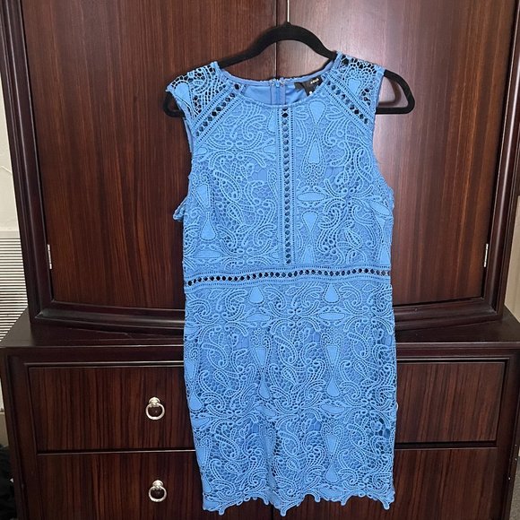 Aqua | Dresses | Aqua Blue Lace Dress Size M | Poshmark Aqua | Dresses | Aqua Blue Lace Dress Size M | Poshmark